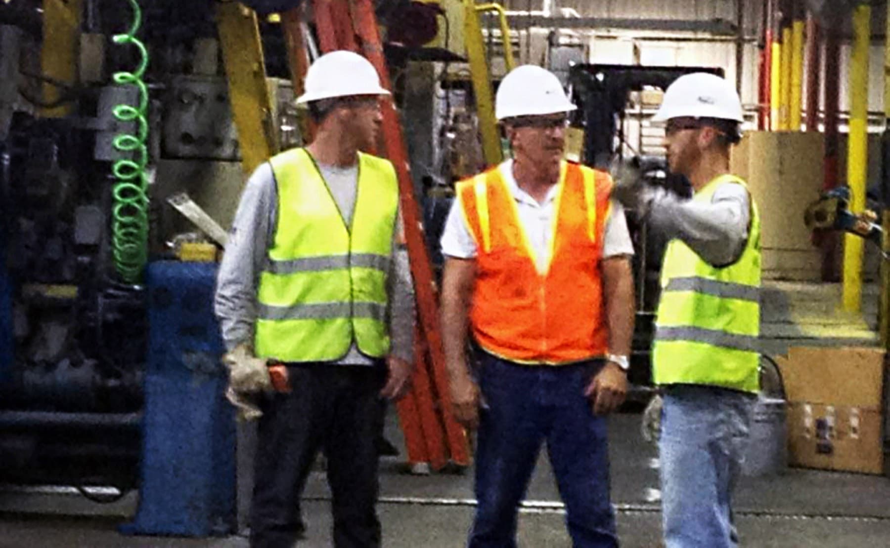 The Record Construction crew on site